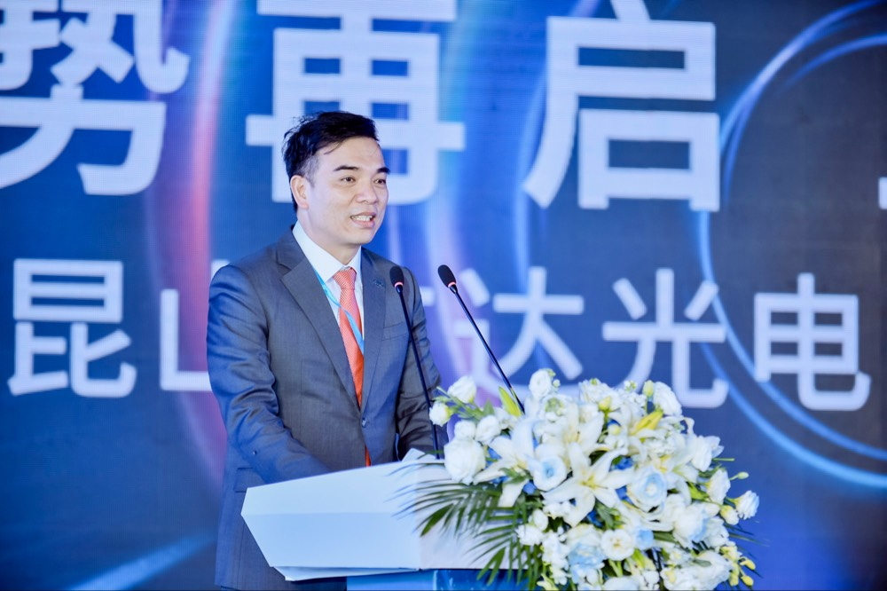 918博天娛樂執行長暨總經理柯富仁于啟用儀式致詞